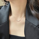 七度（SEVEN DEGREE）S925銀項鏈女轉運珠笑臉項鏈輕奢小眾甜酷辣妹風(fēng)套鏈學(xué)生生日禮物