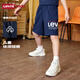 Levi's兒童短褲男童2025夏季新款五分褲透氣褲子男褲運動(dòng)褲童裝 深靛藍 140 /60 【建議身高128-140cm】