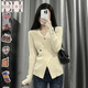 半繪不規(guī)則設計感毛衣內(nèi)搭打底衫女秋冬感修身顯瘦純針織衫上衣 杏色【獨特設計品質(zhì)】 S 【建議8090斤】