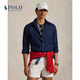 Polo Ralph Lauren 拉夫勞倫  男裝 經(jīng)典款經(jīng)典版型亞麻襯衫RL18981 410-深藍(lán)色 M