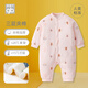 好孩子嬰兒連體衣加厚夾棉開(kāi)襟連體衣男女寶寶棉服保暖新生兒哈衣爬服 粉色【厚夾棉】IW2002 90cm 【21個(gè)月-3歲】