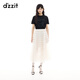 DZZIT地素半身裙2025夏季新款層疊蕾絲荷葉邊設(shè)計(jì)裙子女3J2S4159B 米白色 常規(guī) XS