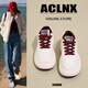 ACLNX厚底小白鞋女2025年新款板鞋小個(gè)子增高5cm休閑鞋百搭潮流運(yùn)動(dòng)鞋 酒紅色 38