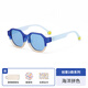 OLIVIO&CO親子兒童墨鏡【創(chuàng)意D形25新款】防紫外線UV400護眼偏光太陽鏡OO鏡 海洋拼色【7-12歲】彩膜