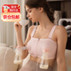 心楠哺乳內(nèi)衣雙邊吸奶器文胸孕婦胸罩產(chǎn)后喂奶哺乳期內(nèi)衣可調(diào)節(jié) 粉色均碼