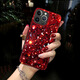 葵也適用iPhone17Promax手機殼帶手鏈蘋(píng)果17Pro全包防摔女紅色新年款 紅色滿(mǎn)鉆殼+水晶手鏈【新年限定】 iPhone 15 Pro Max