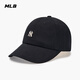 MLB棒球帽子夏季七夕小LOGO軟頂鴨舌帽休閑送禮3ACPB045N-50BKS