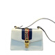 古馳（GUCCI）【二手99新】Gucci古馳品牌塞爾維亞sylvie女士手提單肩斜挎包 奢侈品箱包 真品 96新白色中號缺一根肩帶26*17cm