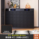 炫米智能鞋柜除臭殺菌烘干門(mén)口家用進(jìn)門(mén)中古風(fēng)入戶(hù)帶鎖樓梯門(mén)外樓道 【黑斑斕-四門(mén)】+LED燈+兩臺消毒