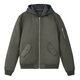 凡客誠品凡客可脫卸帽飛行夾克男士休閑 軍綠色（夾棉厚款） XL