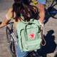 FJALLRAVEN北極狐雙肩包男女背包電腦包書(shū)包23510-600薄荷綠16L