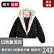 CATSSTAC座山雕二代加絨加厚帆布外套男cleanfit重磅水洗棉服夾克 黑色(順豐包郵) XL 【建議130-150斤內】