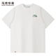 馬克華菲【7A級抗菌】圓領(lǐng)短袖T恤男裝2025夏季新款潮流刺繡體恤 白色 803 175 L