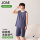 JOAE【純棉抑菌】男士睡衣男背心無(wú)袖短褲家居服薄款套裝2XL