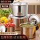 拜杰調(diào)料缸罐不銹鋼盆帶蓋2個裝調(diào)味盅調(diào)味缸豬油罐濾油壺辣椒油罐