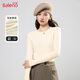 班尼路（Baleno）雙面磨絨打底衫女2025秋冬季新款圓領(lǐng)緊身柔軟舒適保暖內搭上衣