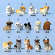 兮曉微縮可愛迷你小狗萌犬狗狗樹脂小擺件微景觀造景裝飾diy玩偶玩具 寵物犬一套（14只）