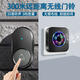 NURBENN室外防水無線門鈴家用免插電遠(yuǎn)距離一拖二智能電子遙控別墅門鈴入戶叮咚門鐘大音量老人病人呼叫器 插電款 黑【1按1響】