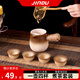 勁度圍爐煮茶壺套裝 烤奶罐 罐罐壺 陶罐烤茶壺茶杯套裝器具