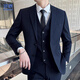 羅蒙西服套裝男商務(wù)職業(yè)正裝男士修身新郎禮服伴郎禮服結(jié)婚禮服男裝