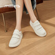 妙麗（Millies）平底小白鞋女軟底休閑鞋女時(shí)尚魔術(shù)貼輕便板鞋運動(dòng)鞋女 白色 36
