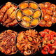 鮮漁道麻辣八爪魚(yú)小吃零食海鮮熟食即食魷魚(yú)鮑魚(yú)扇貝蝦尾罐 八爪+鮑魚(yú)+蝦尾+魷魚(yú)+海兔+扇貝