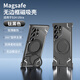 星曼達 適用三星 S25Ultra手機殼s24Ultra手機套S23U金屬無(wú)邊框S22U鋁合金旋轉磁吸支架防摔高級保護殼 鈦黑-【鋁合金無(wú)邊戰甲】 三星 S22Ultra