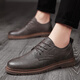 KMKT【商務(wù)休閑】皮鞋男駕車(chē)鞋商務(wù)正裝鞋時(shí)尚軟底爸爸鞋休閑皮鞋男 卡其WD-9915 42