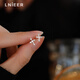 LnieerS999足銀十字架耳釘女小眾銀耳環(huán)養(yǎng)耳洞洗睡免摘個性耳骨釘銀耳飾 十字架耳釘【999足銀】