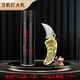 領(lǐng)界刀機(jī)打火機(jī)充氣式直沖火焰強(qiáng)勁防風(fēng)點(diǎn)煙器點(diǎn)雪茄煙具帶小刀折疊刀 中國(guó)龍+200ML補(bǔ)充液 1支