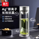 富光抗菌玻璃杯雙層高硼硅泡茶杯子茶水分離杯高檔車(chē)載水杯男京東限定