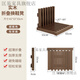 匡易高端輕奢折疊換鞋凳壁掛式穿鞋凳入戶(hù)門(mén)口進(jìn)門(mén)家用玄關(guān)隱形實(shí)木掛 胡桃色-升級加固款【實(shí)木+包安裝