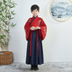 貝瑞加（Babyprints）兒童漢服古裝表演服小學(xué)生演出服中國風(fēng)服裝男童國學(xué)服 男款160