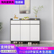 淘尚居鞋柜實(shí)木生態(tài)板家用收納柜門(mén)口進(jìn)門(mén)換鞋凳玄關(guān)柜入戶(hù)柜儲物柜巖板 C005-90鞋柜(白+灰)3門(mén)3抽