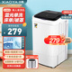 小鴨4.5公斤大容量半自動小型洗衣機(jī)租房宿舍母嬰兒童適用小型洗衣機(jī)單洗 WPF4528T黑丨藍(lán)光潔凈丨洗單人床單/被罩