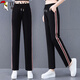 啄木鳥(niǎo)品牌女裝休閑褲子女2026新款高腰顯瘦寬松好棉運動(dòng)褲女春秋直筒褲 黑色 春秋款 XL 建議115-130斤