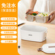 JIEXG德國(guó)1.5升加熱飯盒免注水可加熱上班族熱飯神器電熱飯盒加熱帶飯神器插電飯盒辦公室熱菜保溫飯盒 1.5L 【家用款304不銹鋼】?jī)?nèi)膽分離式，