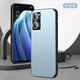 紐致適用opporeno7手機殼新款Reno7pro鋁合金磨砂自帶鏡頭膜全包防摔金屬超薄保護殼網(wǎng)紅男女款外殼 金盾磨砂殼【月光藍】自帶鏡頭膜 OPPO Reno7