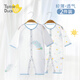 翹腳鴨（Tiptoe Duck）嬰兒衣服新生兒夏季薄款連體衣寶寶內(nèi)衣貼身睡衣 小河馬2件 80cm
