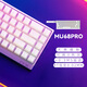 艾巖MU68 Pro 磁軸電競游戲鍵盤客制化機(jī)械有線連接0死區(qū)熱插拔RGB網(wǎng)頁驅(qū)動無畏契約 白色