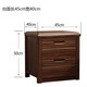 CamalgOri 現代中式烏金木床頭柜簡(jiǎn)約臥室床邊柜窄全實(shí)木儲物收納柜 烏金木深色-長(cháng)45*深40*高50 整裝
