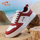貴人鳥(niǎo)男鞋板鞋新款情侶男士休閑鞋子厚底運動(dòng)鞋 白/紅 40