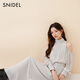 SNIDEL2025春夏新品優(yōu)雅泡泡袖露肩收腰純色雪紡連衣裙SWFO251074 淺灰色 S （0）