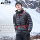 拓路者（Pioneer Camp）雪狐100鵝絨服男800蓬羽絨服男冬季戶外防風(fēng)保暖內(nèi)膽秋冬款外套 黑色-男 L