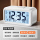 凱然（KAIRAN）多功能鬧鐘學(xué)生用起床神器電子鬧鈴床頭時(shí)鐘智能兒童溫度計鐘表 【三組鬧鐘*加大音量】-白色