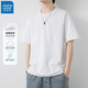 真維斯（Jeanswest）2025新款短袖t恤男夏季潮牌休閑百搭潮流男裝寬松大碼情侶裝 白色 XL 建議（125-140斤）