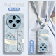 古古優(yōu)復(fù)古小馬適用oppofindx8S手機(jī)殼findx8S+新款findx7全包防摔findx6小眾高級(jí)Pro硅膠ultra斜跨掛繩 【腕帶復(fù)古小馬藍(lán)灰色】長(zhǎng)掛繩 OPPOFindX8S+