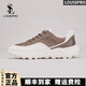 LOUISPRO運(yùn)動(dòng)休閑鞋品牌男鞋春夏新款時(shí)尚百搭軟底跑步鞋子男牛皮旅游鞋 白灰 【頭層牛皮】 43 【標(biāo)準(zhǔn)皮鞋碼】