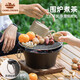 CAMELCROWN圍爐煮茶爐戶外取暖碳爐火盆燒烤架家用室內(nèi)全套烤火爐173CH01019