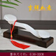 玄武石天然玉石玉如意擺件家居飾品客廳玄關(guān)酒柜裝飾品開(kāi)業(yè)禮品 吉祥如意【白玉+實(shí)木底座 長(cháng)約30-32CM】